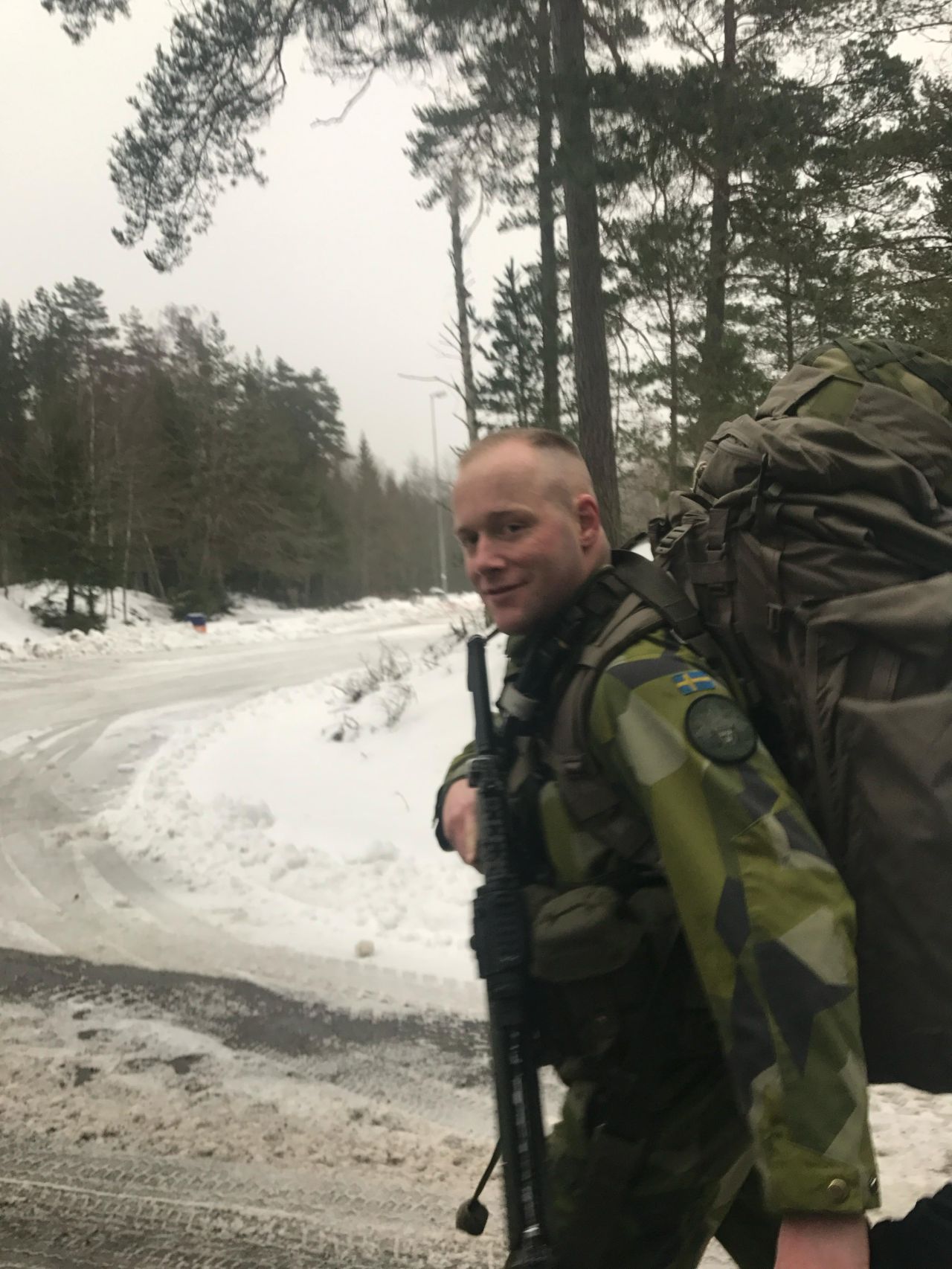 Niklas in service with the Swedish Amphibious Corps